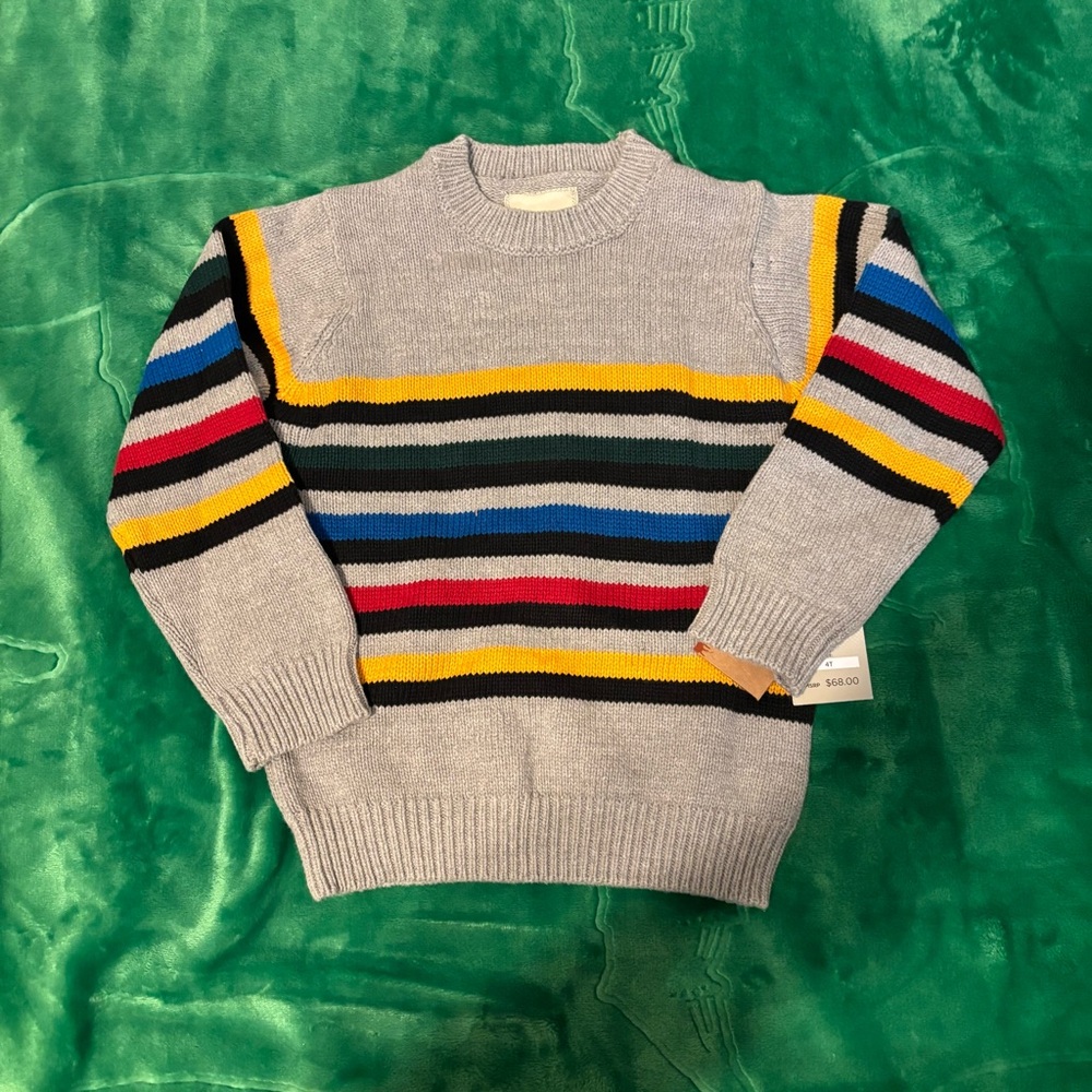 Striped Multicolor Toddler Sweater